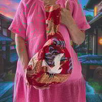 Image 1 of Japanese Dragon and White Crane Knot Bag