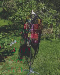 Image 1 of Black Rose piano shawl 
