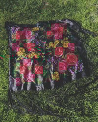 Image 3 of Black Rose piano shawl 