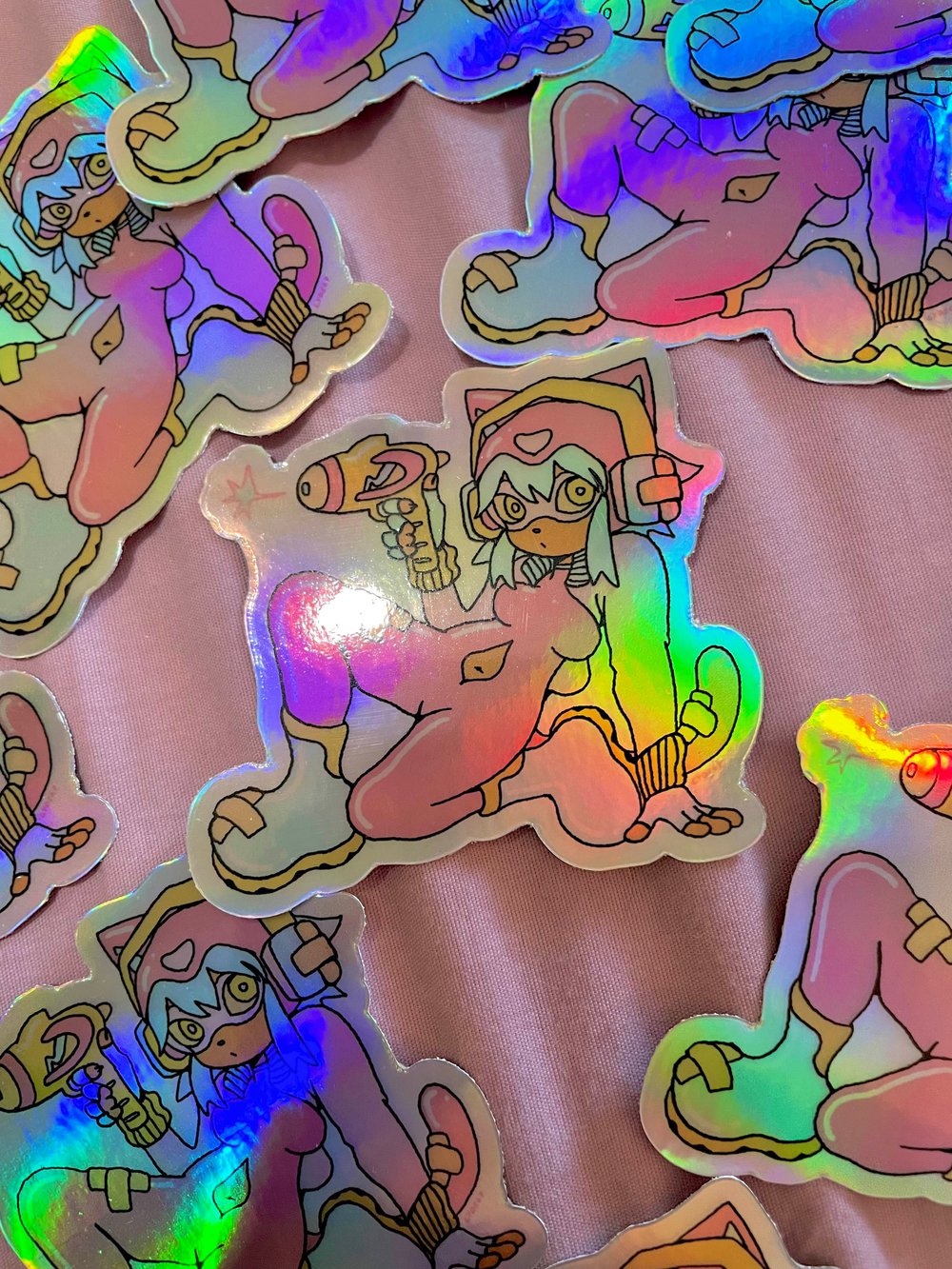 KITTY BLASTER holographic sticker (P*SSY'S NEW GROOVE VER.)
