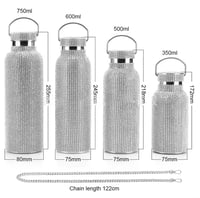 Image 13 of Perla Diamond Tumbler 17oz, 25oz, 32oz | Cali Rainbow 