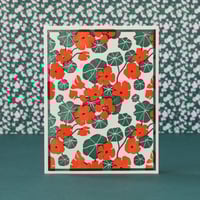 Image 2 of Heartell Press - Letterpress Nasturtiums / Boxed Set of Six Cards