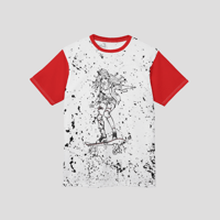 Image 1 of Grunge Styling Female Skateboarding Womens Short Sleeve T-shirt