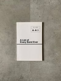 Image 1 of A List of Every Band Ever, vol. 1