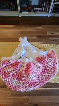 Image 2 of Strawberry Shortcake -large crochet mesh market bag
