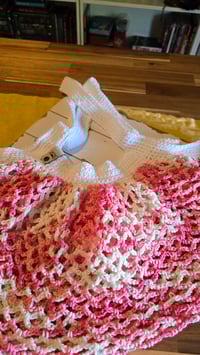 Image 4 of Strawberry Shortcake -large crochet mesh market bag
