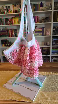 Image 7 of Strawberry Shortcake -large crochet mesh market bag
