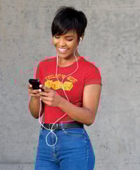 Image 5 of Trilogy456wear Red Tee – Gold Dice Logo