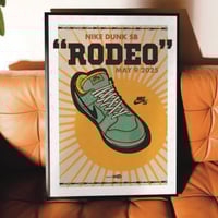 Image 2 of Sneaker Poster Nike Dunk SB Low “Rodeo”