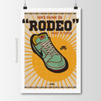 Image 1 of Sneaker Poster Nike Dunk SB Low “Rodeo”