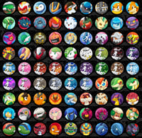 Image 1 of Sinnoh+Unova/Gen 4+5 Pokemon Pinback Buttons