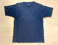 Image 1 of 45 rpm indigo dyed t-shirt, made in Japan, size 4 (fits M)