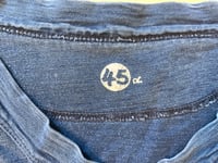 Image 3 of 45 rpm indigo dyed t-shirt, made in Japan, size 4 (fits M)