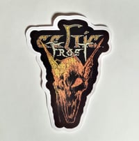 Image 1 of Large Celtic Frost Horned Demon Matte Vinyl Sticker