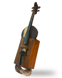 Image 1 of Historic Old Peach Cigar Box Violin - Restored & Playable