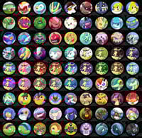 Image 1 of Shiny Sinnoh+Unova/Gen 4+5 Pokemon Pinback Buttons