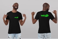 Image 3 of Trilogy456wear Black Tee – Green Bikelife Logo