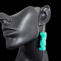 Image 2 of Katiki Maori No.1 Tiki Mug Dangle Earrings 