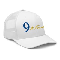 Image 4 of White Trucker Cap | 9 to Founder