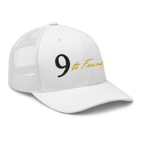 Image 3 of White Trucker Cap | 9 to Founder