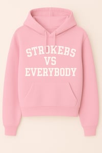 Image 1 of "Strokers vs Everybody"  Womens Cropped Hoodie