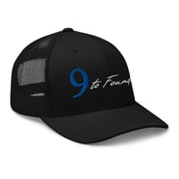 Image 4 of Black Trucker Cap | 9 to Founder