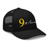 Image 2 of Black Trucker Cap | 9 to Founder