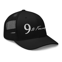 Image 3 of Black Trucker Cap | 9 to Founder
