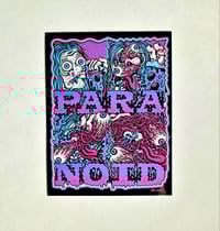 Image 1 of Paranoid Brand Streetwear Clothing Eyeballs Die Cut Glossy Finish Sticker