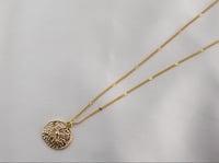 Image 3 of "Ocean's Currency" Sand Dollar Necklace 