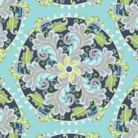 Image 4 of FEATHERS AND FLOURISHES 2.5" Pinwheel Strips 40pc by Amanda Murphy for Contempo of Benartex