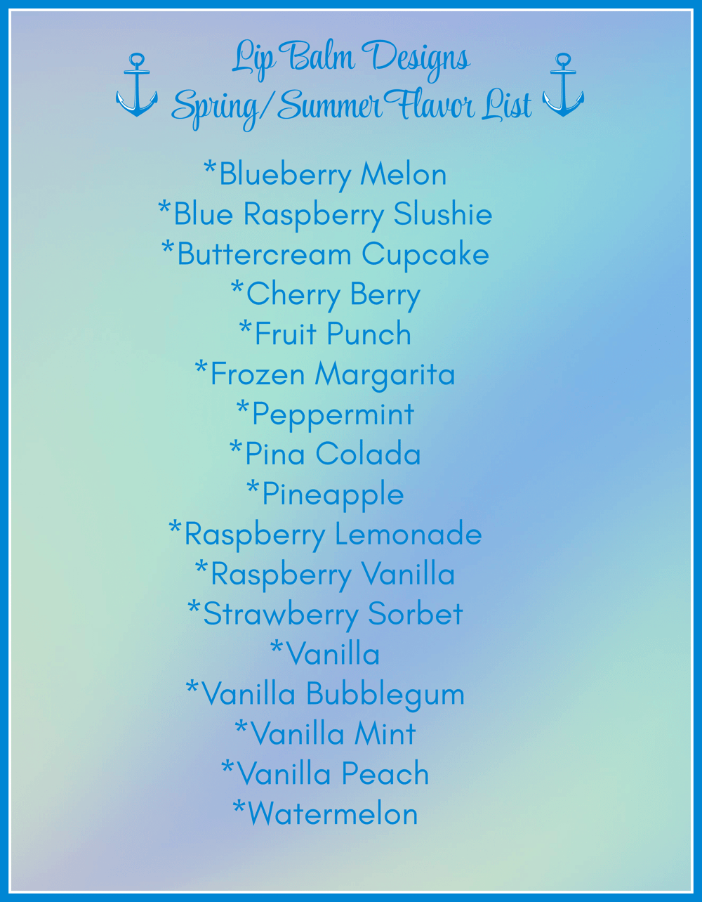Image of Spring Summer Lip Balm Sample - Your Choice of Flavor & Label 