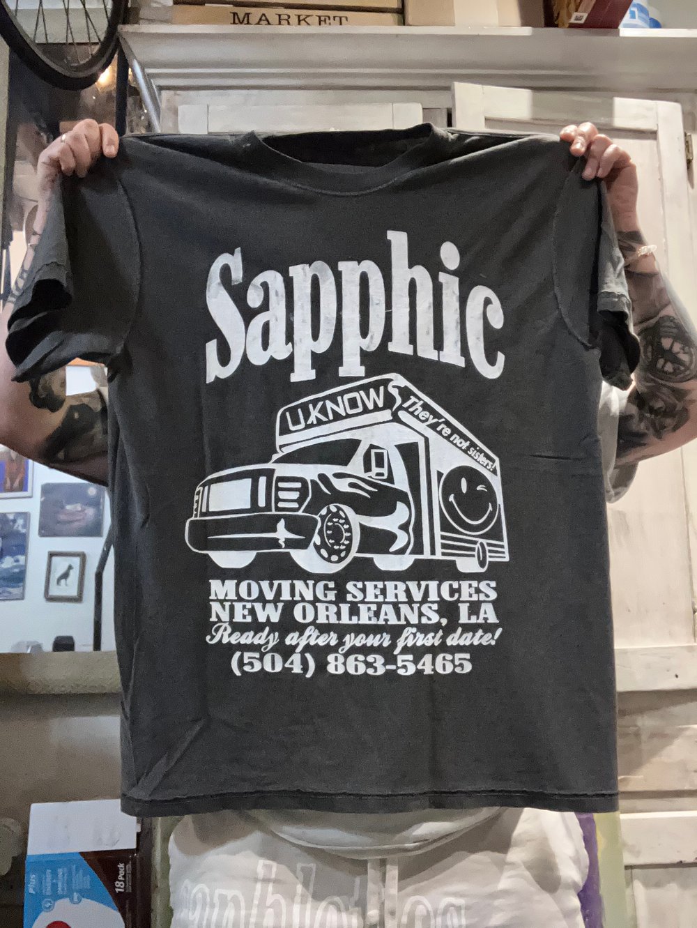 4-6 weeks eta**sapphic moving services**inside out prints**