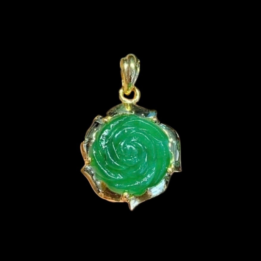 Image of 10K Eternal Jardin Rose Cut Pendant 