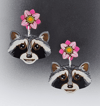Raccoon Earrings