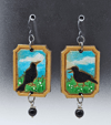 Crow Earrings