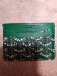 Image 1 of Goyard Card Holder Green