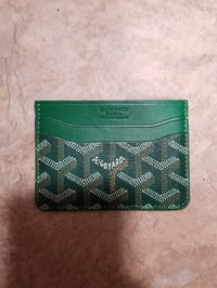 Image 2 of Goyard Card Holder Green