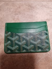 Image 3 of Goyard Card Holder Green