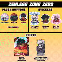 Image 1 of ZZZ Plush Buttons and Stickers