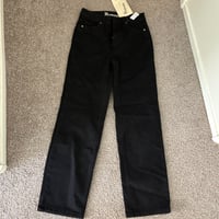straight leg black jeans