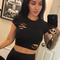 ripped crop top
