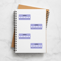 Image 2 of Medicine Weekly Tracker Planner Stickers