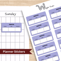 Image 1 of Macros Tracker Planner Stickers