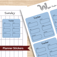 Image 1 of Nutrient Tracker Planner Stickers