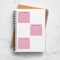 Image 2 of 30 Day Challenge Planner Stickers