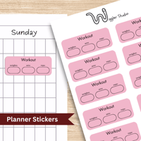Image 1 of Workout Planner Stickers