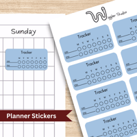 Image 1 of AM / PM Weekly Tracker Planner Sticker