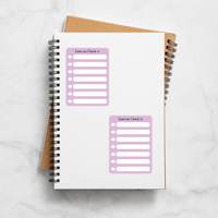 Image 2 of Exercise Checklist Planner Sticker