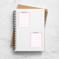 Image 2 of Workout Checklist Planner Stickers